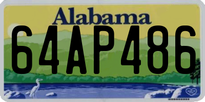AL license plate 64AP486