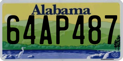 AL license plate 64AP487
