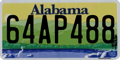 AL license plate 64AP488