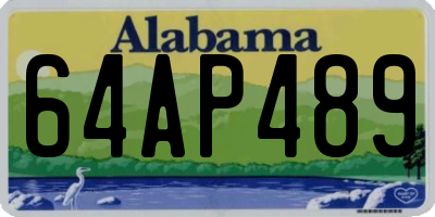 AL license plate 64AP489