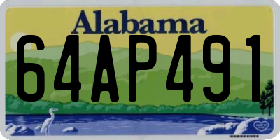AL license plate 64AP491