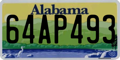 AL license plate 64AP493