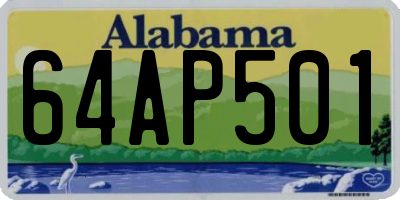 AL license plate 64AP501