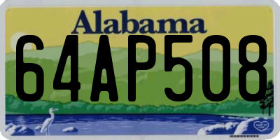 AL license plate 64AP508