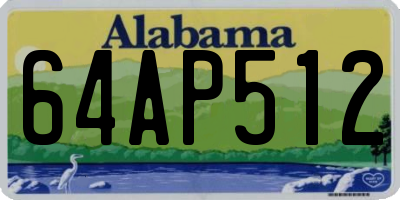 AL license plate 64AP512
