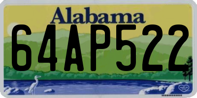 AL license plate 64AP522