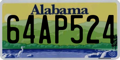 AL license plate 64AP524
