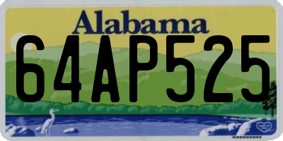 AL license plate 64AP525