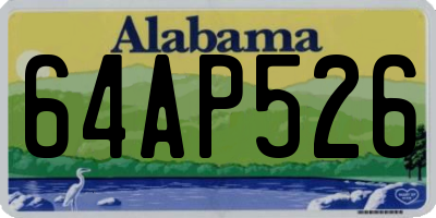 AL license plate 64AP526