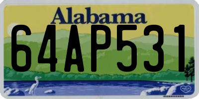 AL license plate 64AP531
