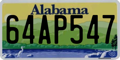 AL license plate 64AP547
