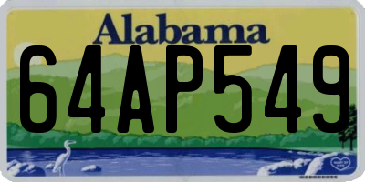 AL license plate 64AP549