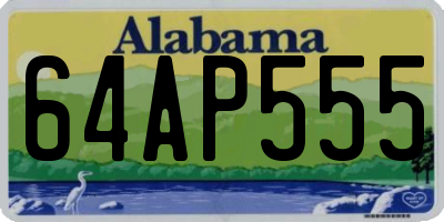 AL license plate 64AP555