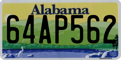 AL license plate 64AP562