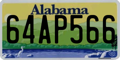 AL license plate 64AP566