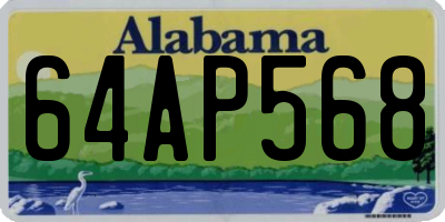AL license plate 64AP568