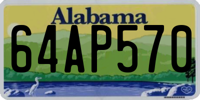 AL license plate 64AP570