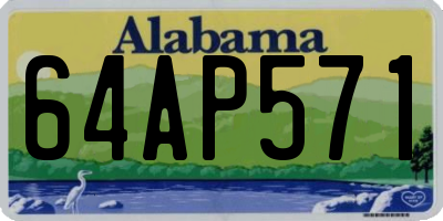 AL license plate 64AP571