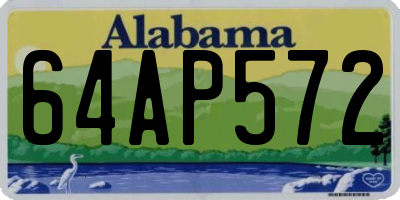 AL license plate 64AP572
