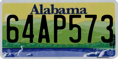 AL license plate 64AP573
