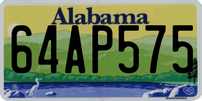 AL license plate 64AP575