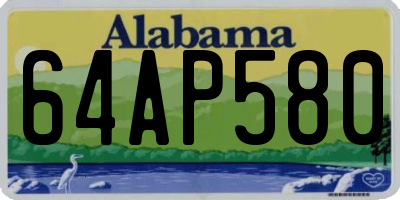 AL license plate 64AP580
