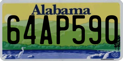 AL license plate 64AP590