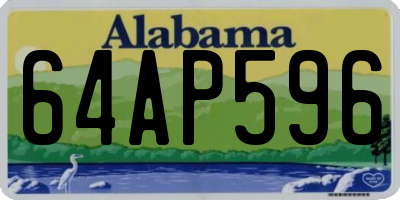 AL license plate 64AP596