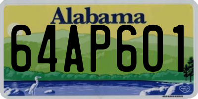 AL license plate 64AP601