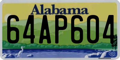 AL license plate 64AP604