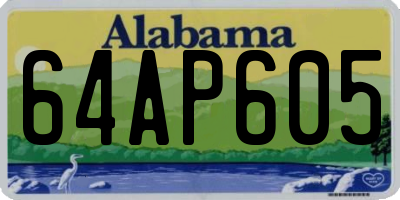 AL license plate 64AP605