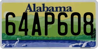AL license plate 64AP608