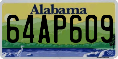 AL license plate 64AP609