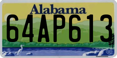 AL license plate 64AP613