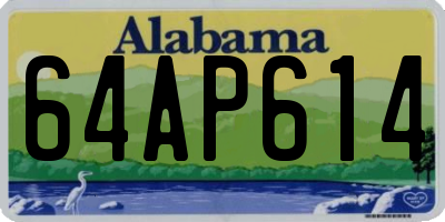 AL license plate 64AP614