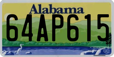 AL license plate 64AP615