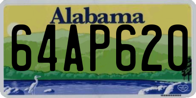 AL license plate 64AP620