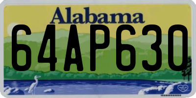 AL license plate 64AP630