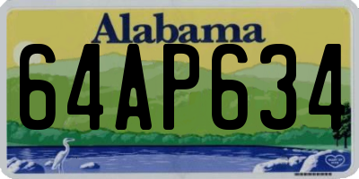 AL license plate 64AP634