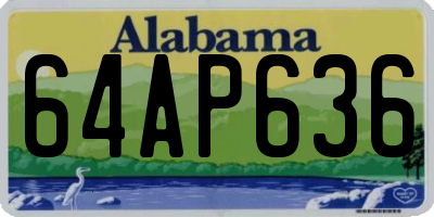 AL license plate 64AP636