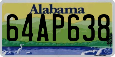 AL license plate 64AP638