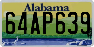 AL license plate 64AP639
