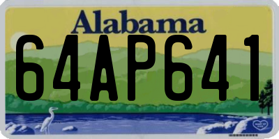 AL license plate 64AP641