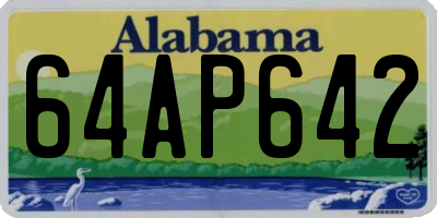 AL license plate 64AP642