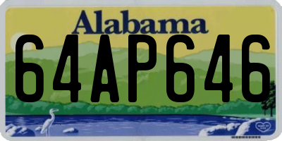 AL license plate 64AP646