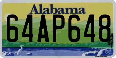 AL license plate 64AP648