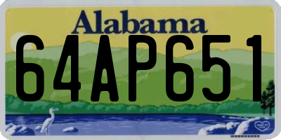 AL license plate 64AP651