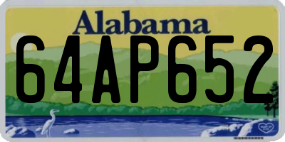 AL license plate 64AP652