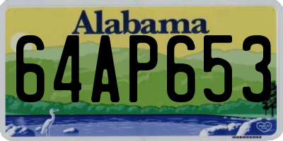 AL license plate 64AP653