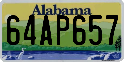 AL license plate 64AP657